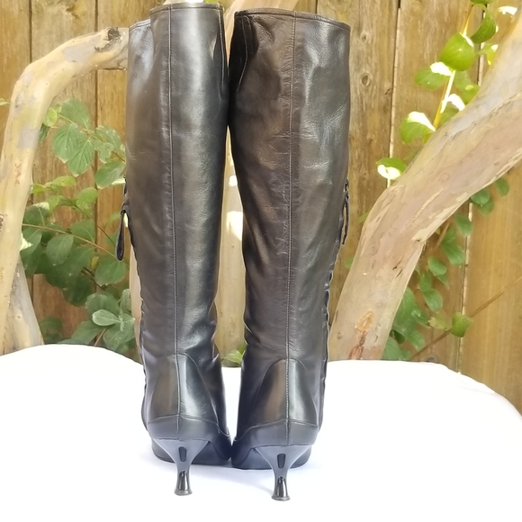 Giuseppe Zanotti gorgeous kitten heels tall knee high leather boots Size 36 - Picture 8 of 16